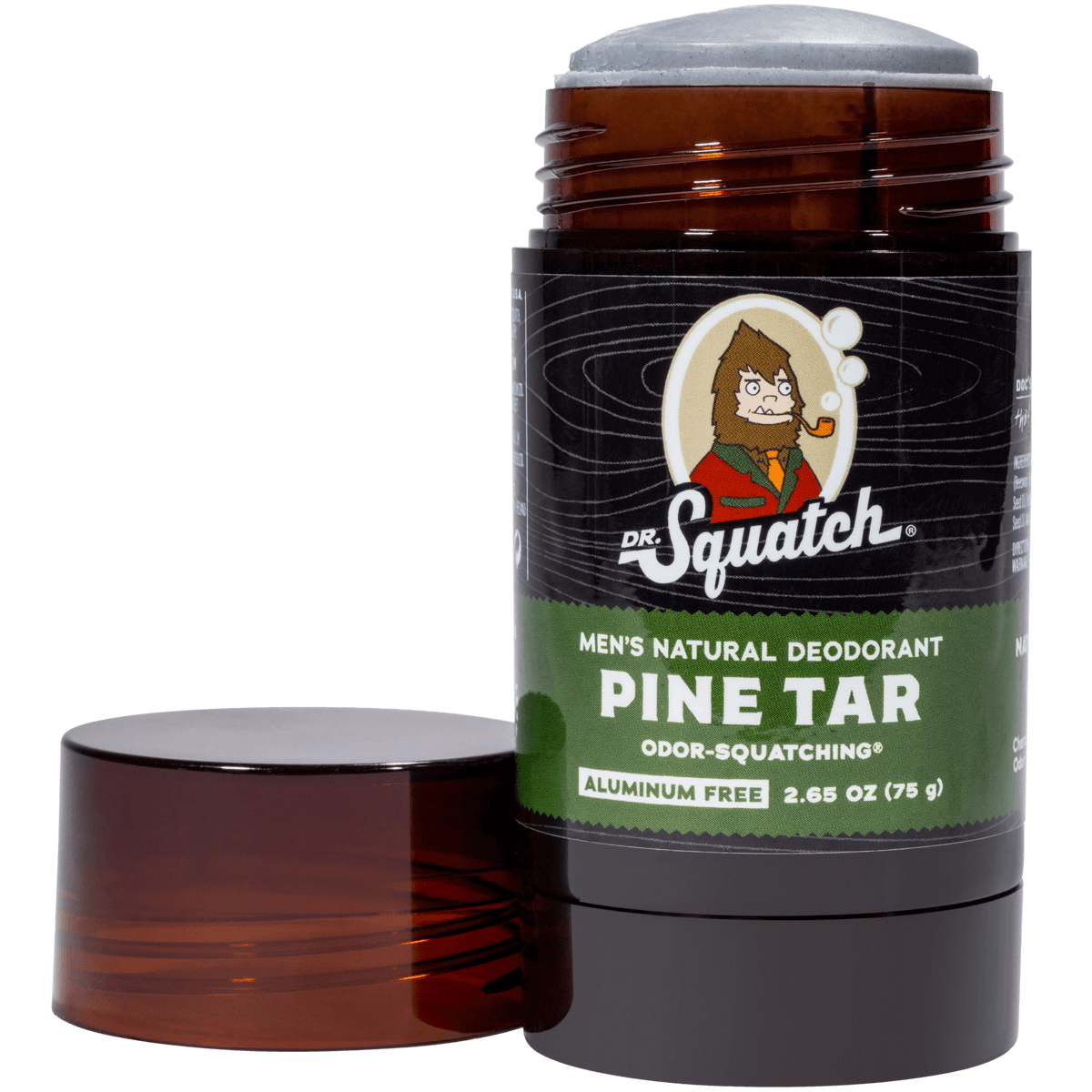 Dr. Squatch Natural Deodorant for Men – Odor-Squatching Men's Deodorant  Aluminum Free - Pine Tar 2.65 oz (1 Pack)