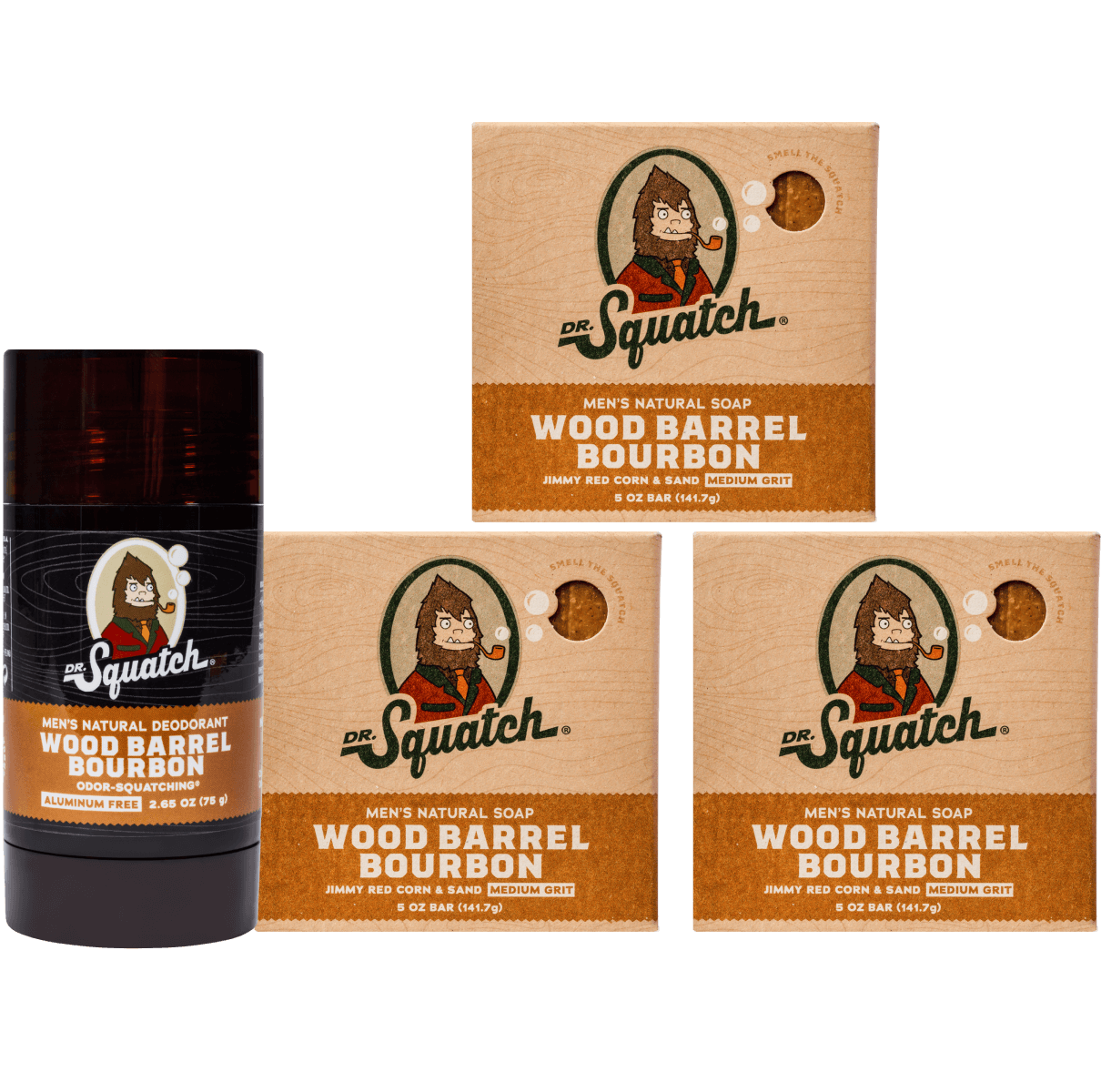 Wood Barrel Bourbon Deodorant - Dr. Squatch - UK